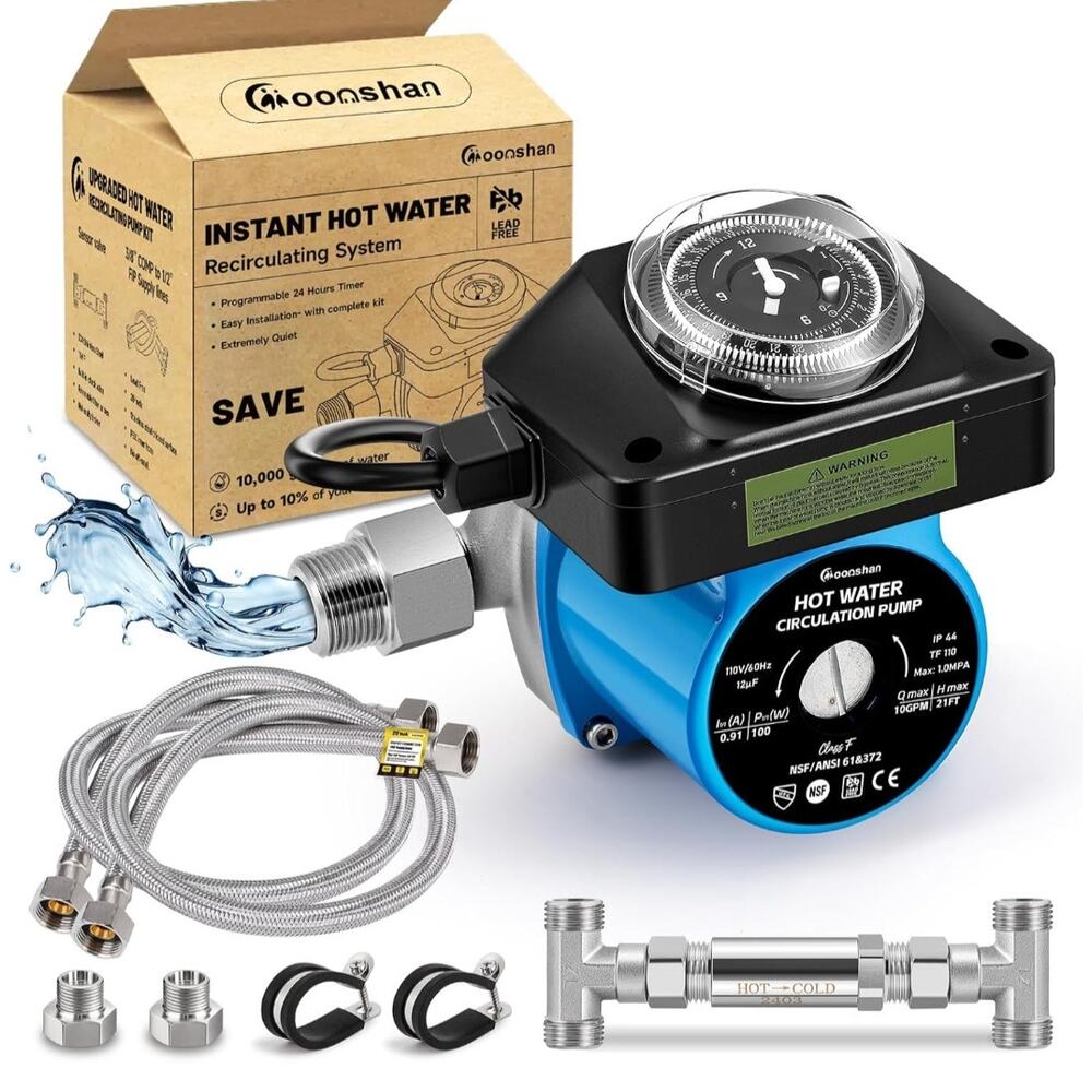 Instant Hot Water Recirculating Pump System Kit
